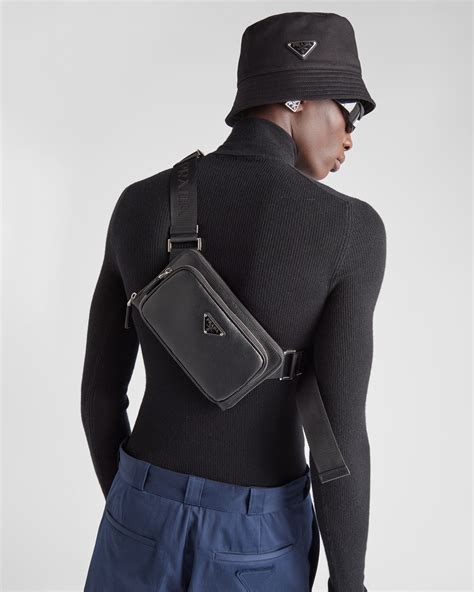 prada belt bag.|Prada unisex backpack.